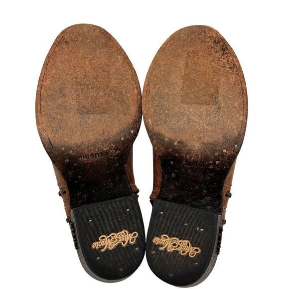 Miss Macie Bobby Jean Southwest Leather Boots Brown Size 6 - Picture 6 of 11